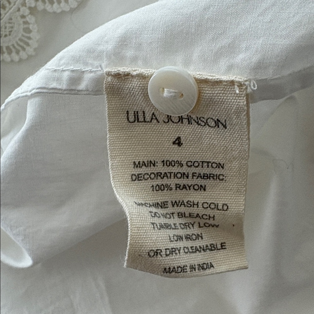 BNWT Ulla Johnson Dylan Top in Cowrie - Picture 8 of 9